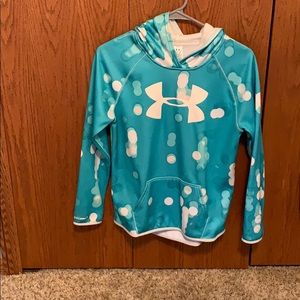 Blue and white Under Armour girls hoodie